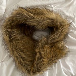 Brown Faux Fur Scarf